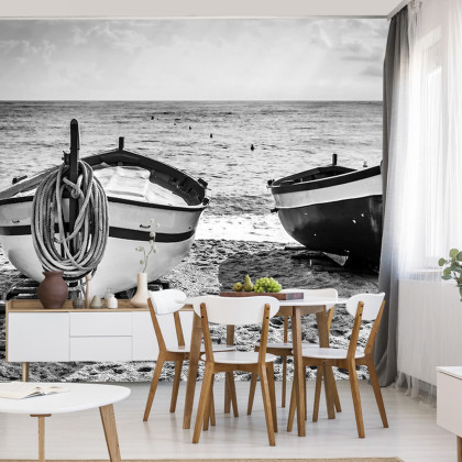 Fototapeta Plaża Łodzie