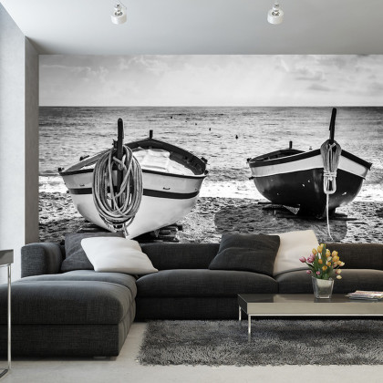 Fototapeta Plaża Łodzie