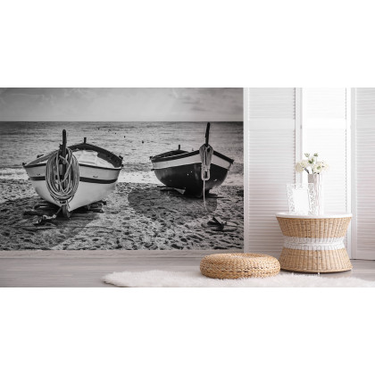 Fototapeta Plaża Łodzie