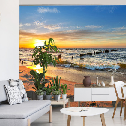 Fototapeta Plaża Zachód Słońca