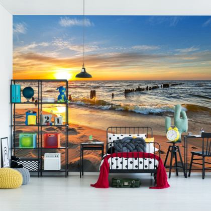 Fototapeta Plaża Zachód Słońca