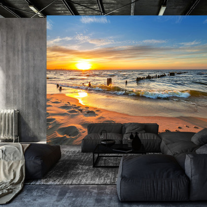 Fototapeta Plaża Zachód Słońca
