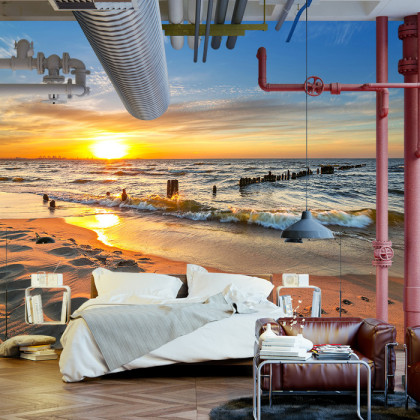 Fototapeta Plaża Zachód Słońca
