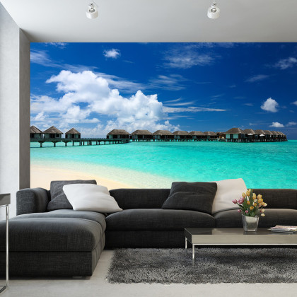 Fototapeta Plaża Słońce Pomost