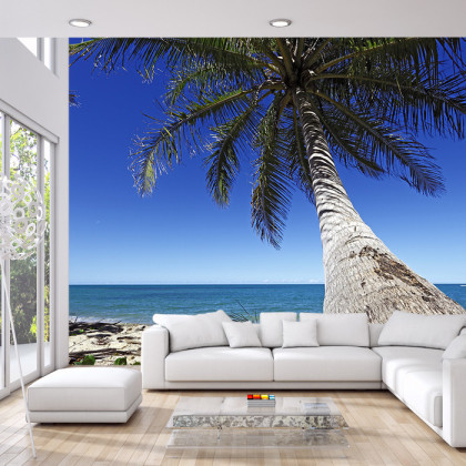 Fototapeta Plaża Ocean Palmy