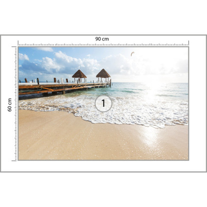 Fototapeta Plaża Słońce Pomost