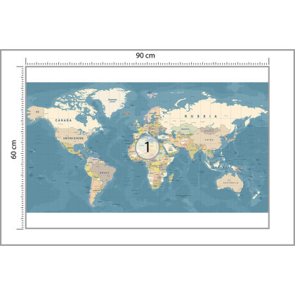 Fototapeta Mapa Świata