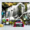Fototapeta Wodospad W Lesie