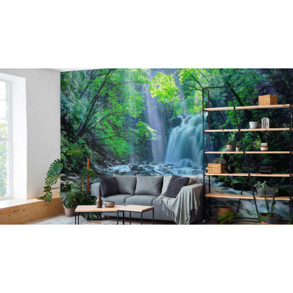 Fototapeta Wodospad W Lesie