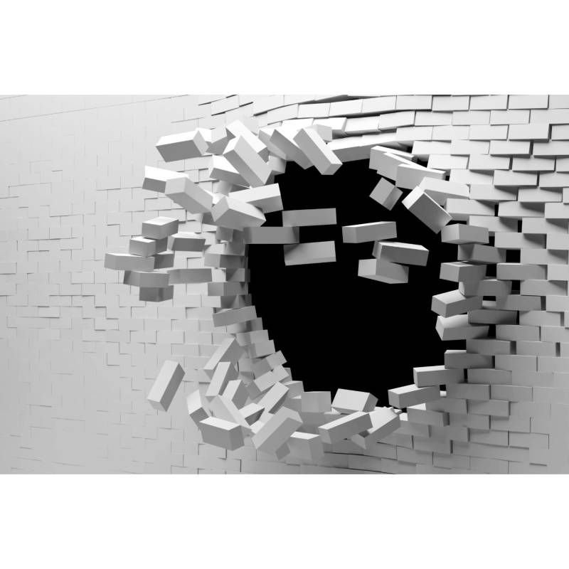 Fototapeta Ceglany Tunel 3D