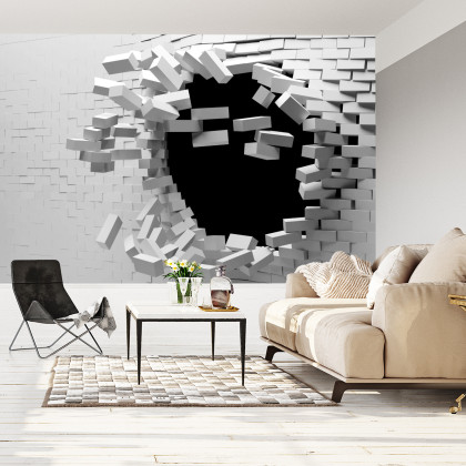 Fototapeta Ceglany Tunel 3D
