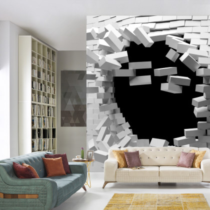 Fototapeta Ceglany Tunel 3D