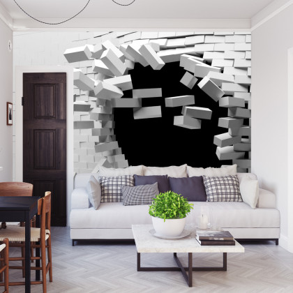 Fototapeta Ceglany Tunel 3D