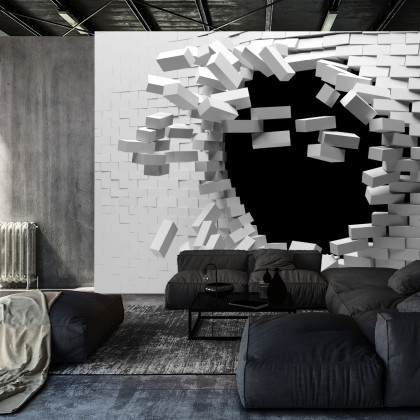 Fototapeta Ceglany Tunel 3D