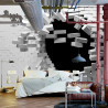 Fototapeta Ceglany Tunel 3D