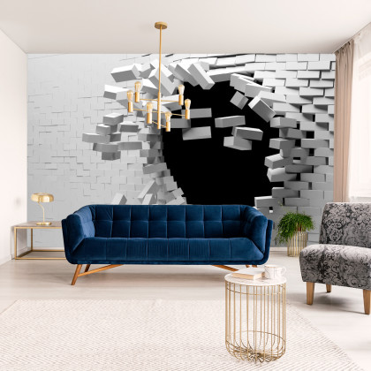 Fototapeta Ceglany Tunel 3D