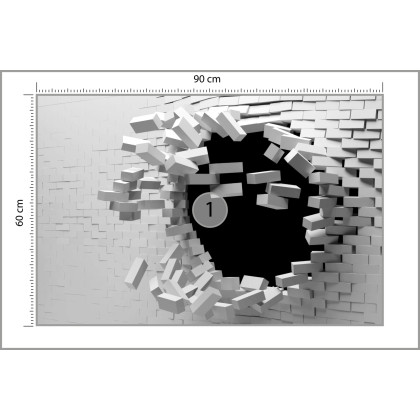 Fototapeta Ceglany Tunel 3D