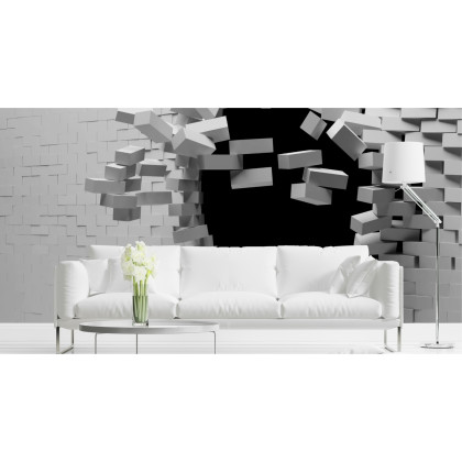Fototapeta Ceglany Tunel 3D