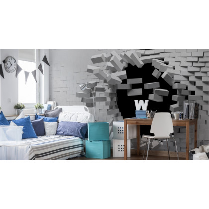 Fototapeta Ceglany Tunel 3D