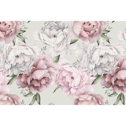 Fototapeta Kwiaty Peonie W Pastelowych Barwach