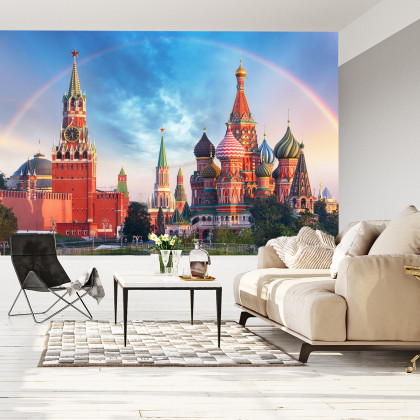 Fototapeta Tęcza Nad Kremlem W Moskwie