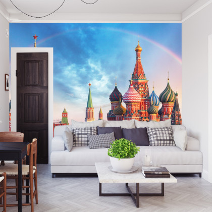 Fototapeta Tęcza Nad Kremlem W Moskwie