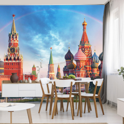 Fototapeta Tęcza Nad Kremlem W Moskwie