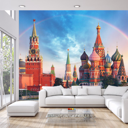 Fototapeta Tęcza Nad Kremlem W Moskwie