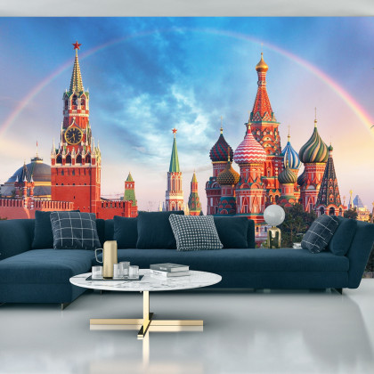 Fototapeta Tęcza Nad Kremlem W Moskwie