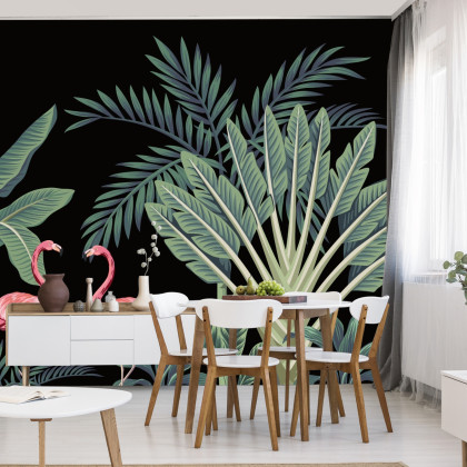 Fototapeta Egzotyczne Zwierzęta Wśród Palm