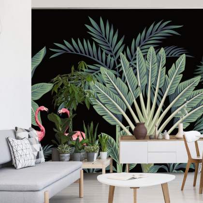 Fototapeta Egzotyczne Zwierzęta Wśród Palm