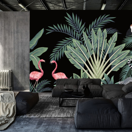 Fototapeta Egzotyczne Zwierzęta Wśród Palm