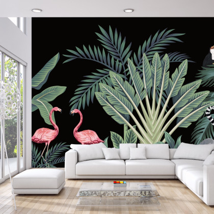 Fototapeta Egzotyczne Zwierzęta Wśród Palm