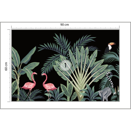 Fototapeta Egzotyczne Zwierzęta Wśród Palm