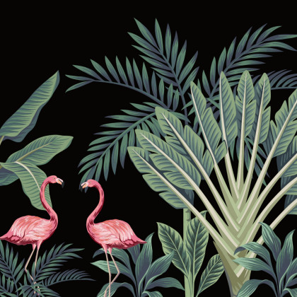 Fototapeta Egzotyczne Zwierzęta Wśród Palm