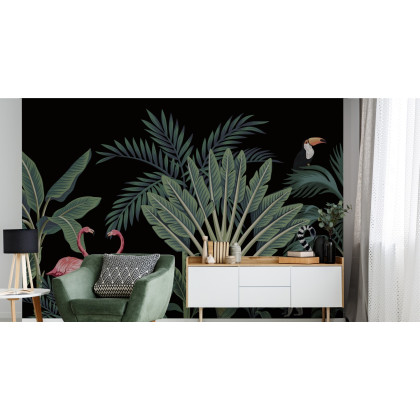 Fototapeta Egzotyczne Zwierzęta Wśród Palm