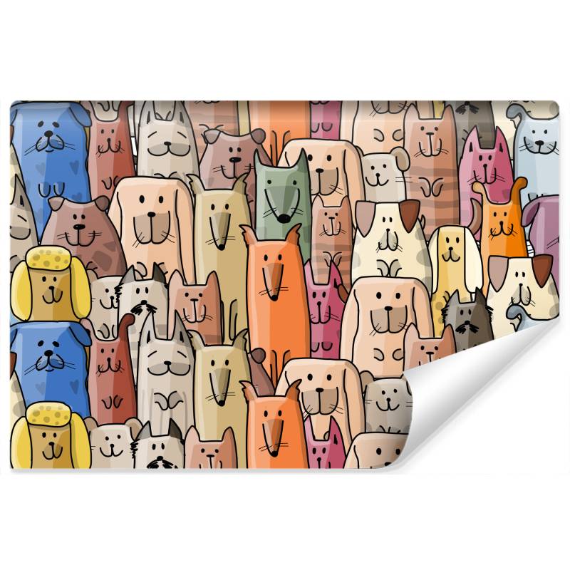 Fototapeta Kolorowe Bajkowe Psy