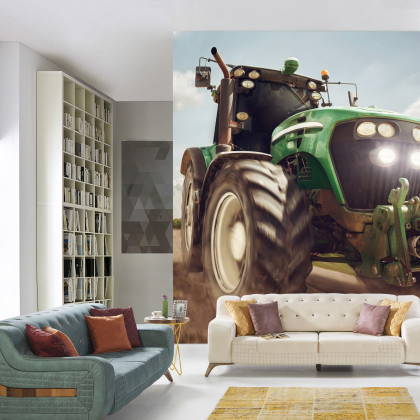 Fototapeta Pędzący Traktor