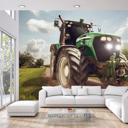 Fototapeta Pędzący Traktor