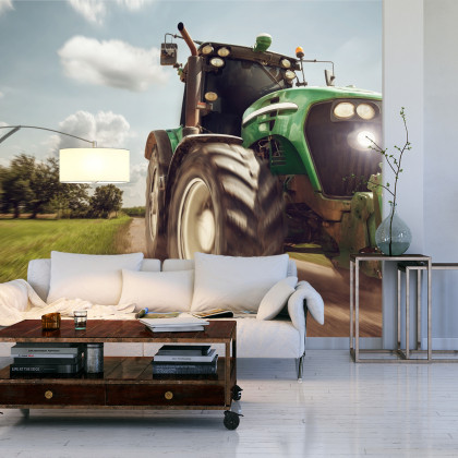 Fototapeta Pędzący Traktor