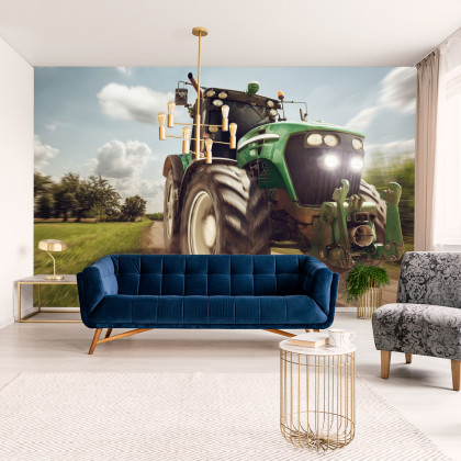 Fototapeta Pędzący Traktor