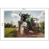 Fototapeta Pędzący Traktor