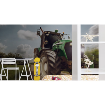 Fototapeta Pędzący Traktor