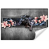 Fototapeta Pantera Z Kwiatami Magnolii