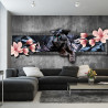 Fototapeta Pantera Z Kwiatami Magnolii