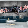 Fototapeta Pantera Z Kwiatami Magnolii