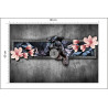 Fototapeta Pantera Z Kwiatami Magnolii