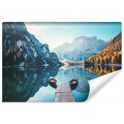 Fototapeta Jezioro Lago Di Braies We Włoszech
