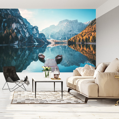 Fototapeta Jezioro Lago Di Braies We Włoszech
