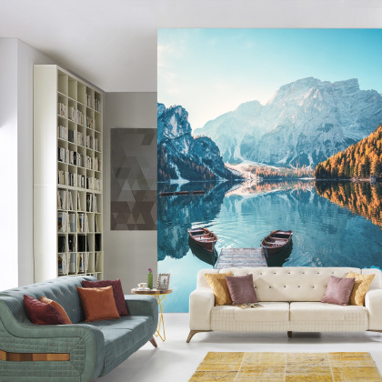 Fototapeta Jezioro Lago Di Braies We Włoszech